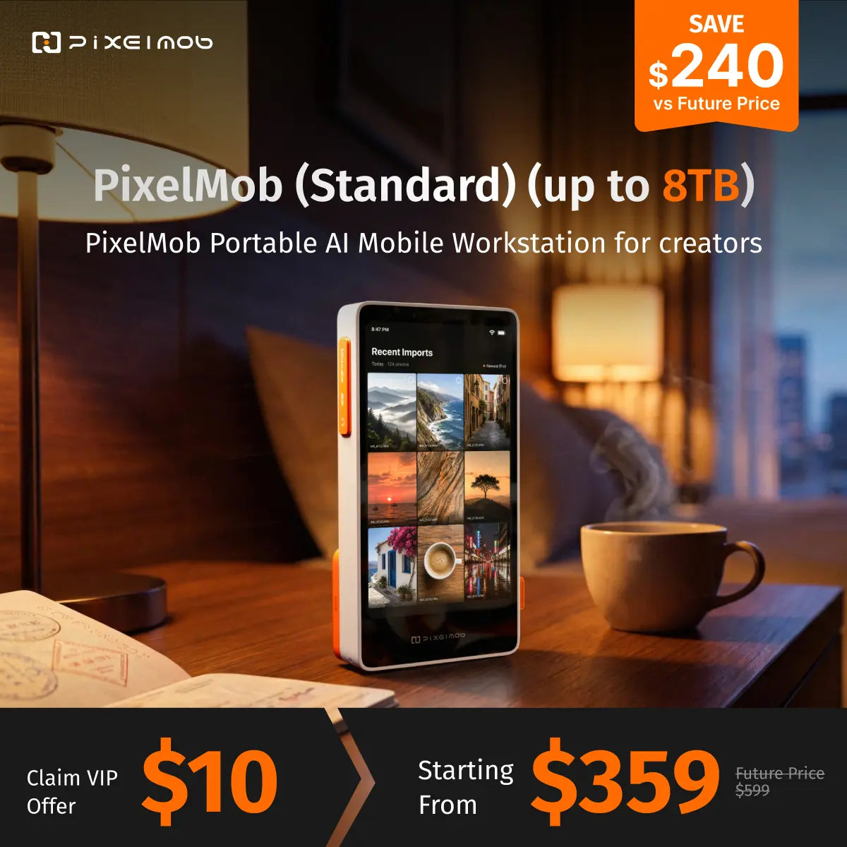 $10 PixelMob  Portable AI Mobile Workstation Deposit Reservation