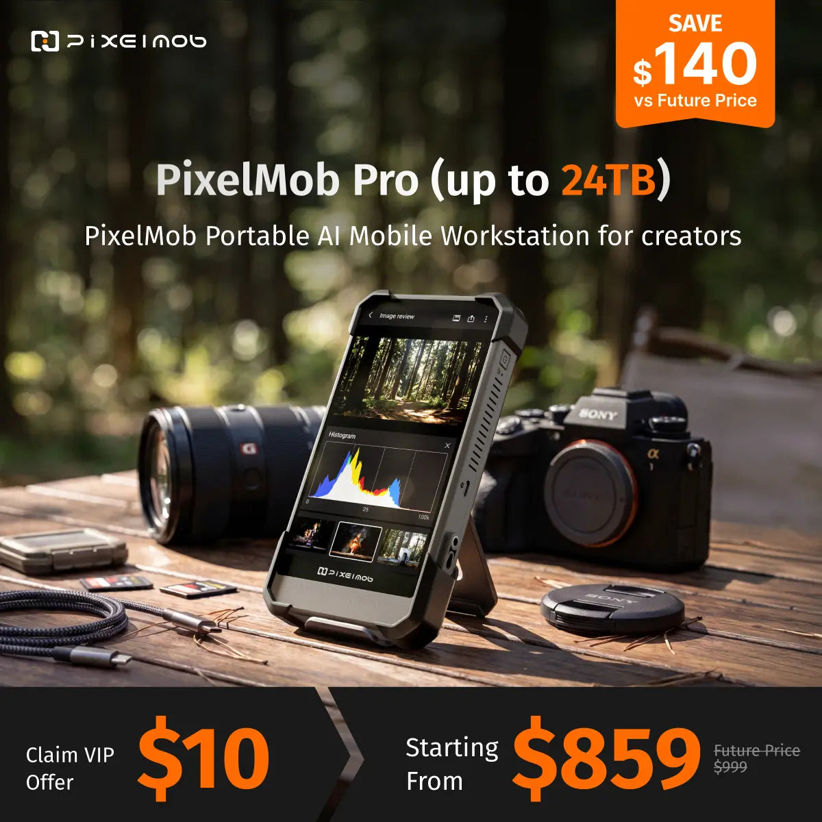 $10 PixelMob  Portable AI Mobile Workstation Deposit Reservation
