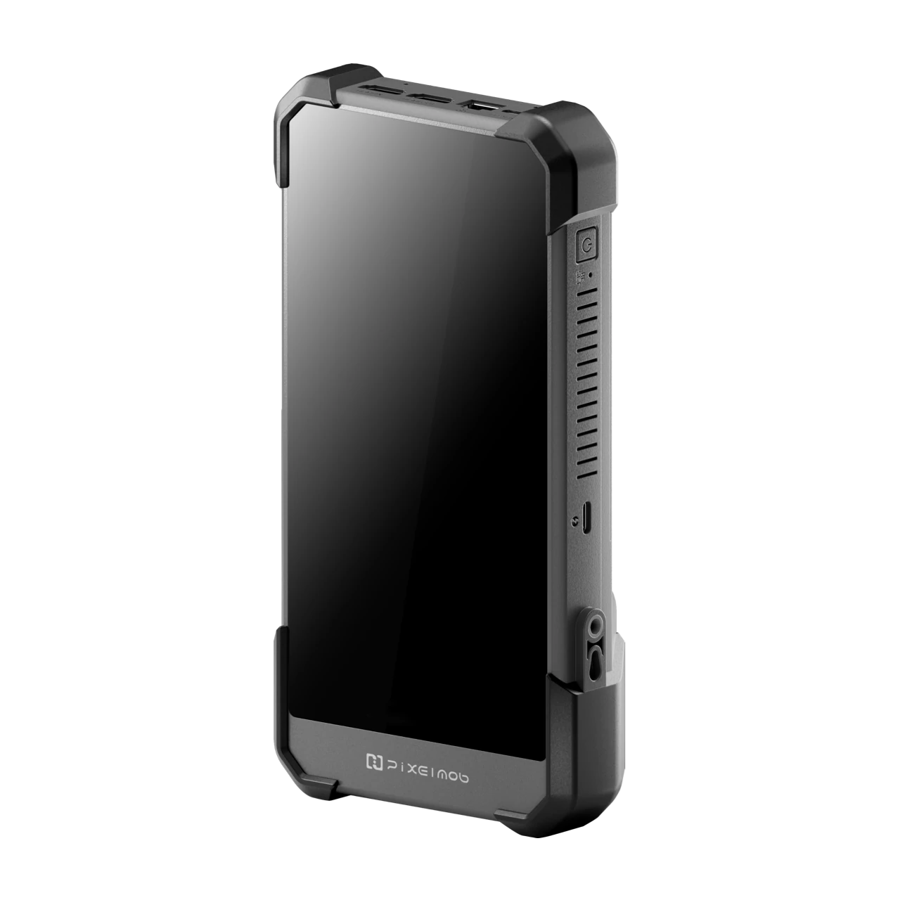 PixelMob Pro model with a dark protective enclosure
